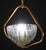 1950s Art Decò Barovier E Toso Murano Glass and Brass Pendant Light For Sale - Image 4 of 14