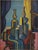 Ev Grüger, Still Life with Bottles, 1956. Oil on Canvas For Sale - Image 4 of 5