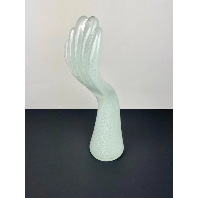 Murano Glass Hand Sculpture by Vistosi, Italy For Sale - Image 4 of 12