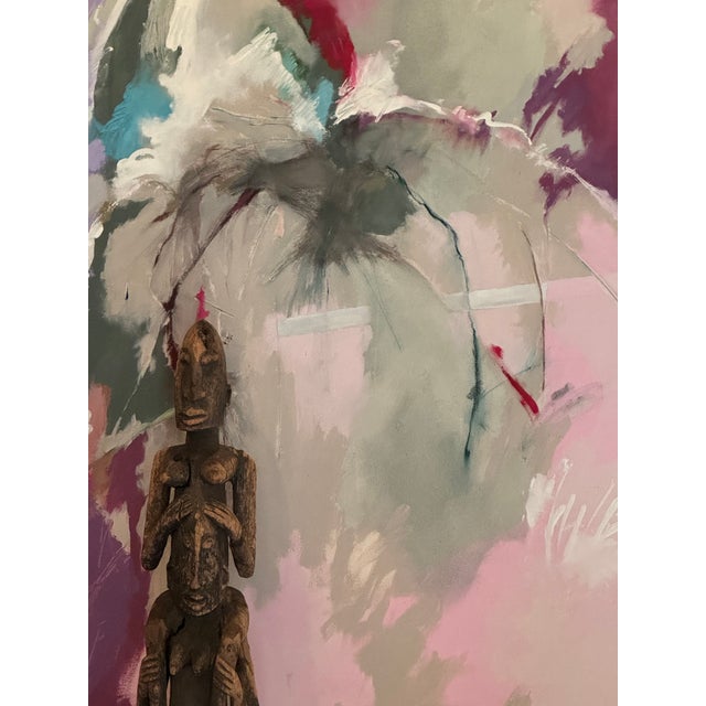 Cynthia Knapp Large Framed Abstract Painting For Sale - Image 4 of 5