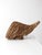 Vintage woven cornucopia basket with an oversized horn-shaped form made from layers of natural branches and vines. The...