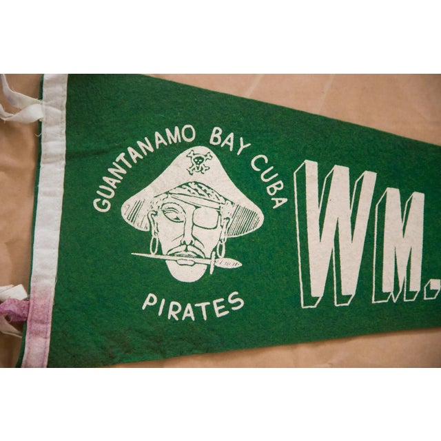 Vintage WM Sampson Guantanamo Bay Felt Flag For Sale - Image 4 of 4