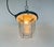 Industrial Blue Bunker Cage Light from Polam Gdansk, 1970s For Sale - Image 15 of 16
