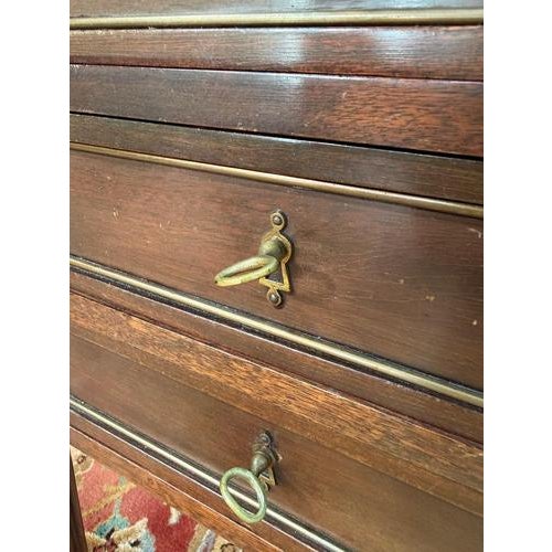 Louis XVI Style Mahogany Bedside Tables, Set of 2 For Sale - Image 4 of 7