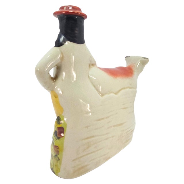 Early 20th Century Staffordshire-Style English Cow and Boy Pottery Flatback For Sale In San Francisco - Image 6 of 10