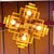 Brass 1970s Curtis Jeré Brass Cubist Cubist Chandelier, Signed For Sale - Image 8 of 14