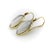 1900-1909 Pair of Signature 14k Gold Moonstone Cabochon Earrings With Shepherd Hooks For Sale - Image 4 of 9