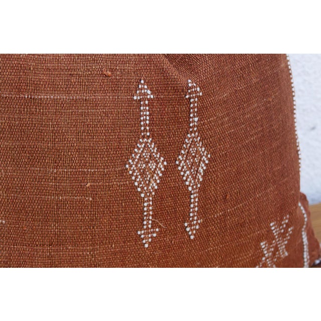 Rusted Lantern Cactus Silk Moroccan Pillow For Sale - Image 4 of 7