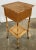 Wood Antique Scorched Bamboo Sewing Table For Sale - Image 7 of 13