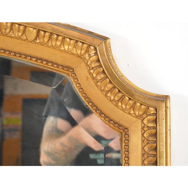 Early 20th Century Antique European Louis XVI Arched Ribbon Wall Mirror For Sale - Image 5 of 9