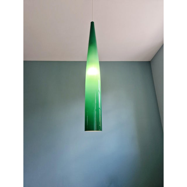 Green and Blue Murano Glass Suspensions by Alessandro Pianon for Vistosi, 1960s, Set of 3 For Sale - Image 16 of 18