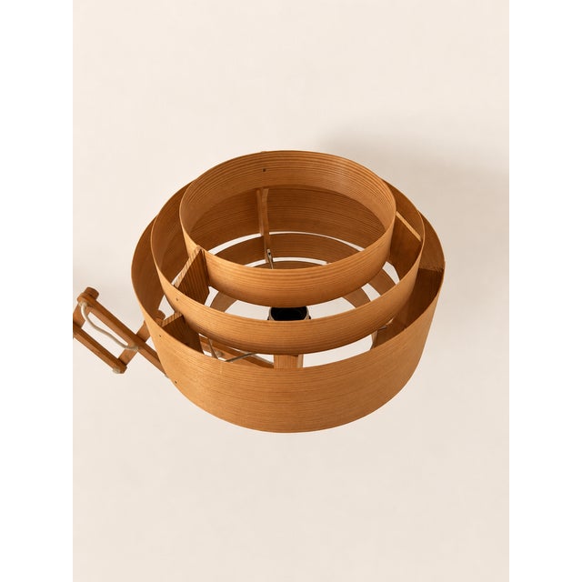 Wood Vintage Pine Slat Wall Light by Hans Agne Jakobsson, Sweden, 1970 For Sale - Image 7 of 10