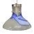 Vintage Blue and White Art Glass Pendant Light For Sale