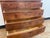 Mid 20th Century Scandinavian Bow Front Walnut Chest of Drawers For Sale - Image 9 of 16