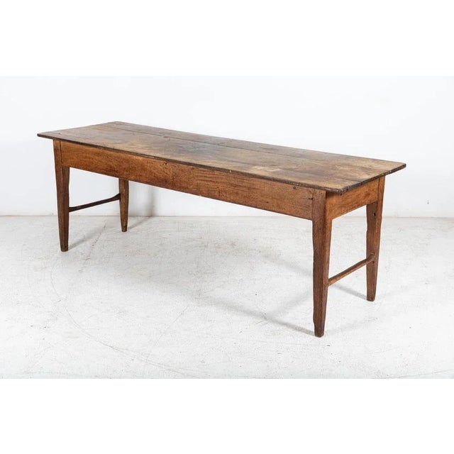 Large 19th Century English Vernacular 2 Plank Work Table For Sale - Image 14 of 17