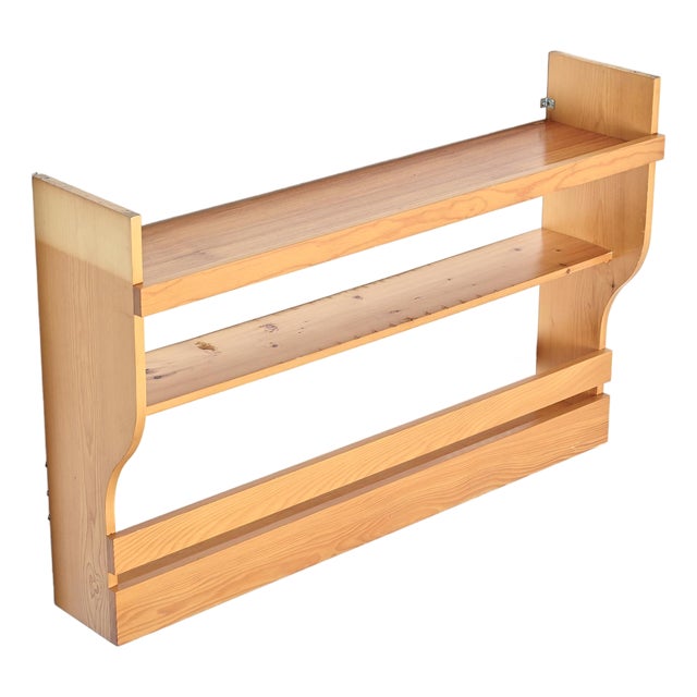 Pine Wall Shelf attributed to Charlotte Perriand for Les Arcs, 1800 For Sale