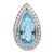 Contemporary Art Deco Inspired 10.17 Carat Aquamarine Diamond Platinum Cocktail Ring, Size 7 For Sale - Image 3 of 7
