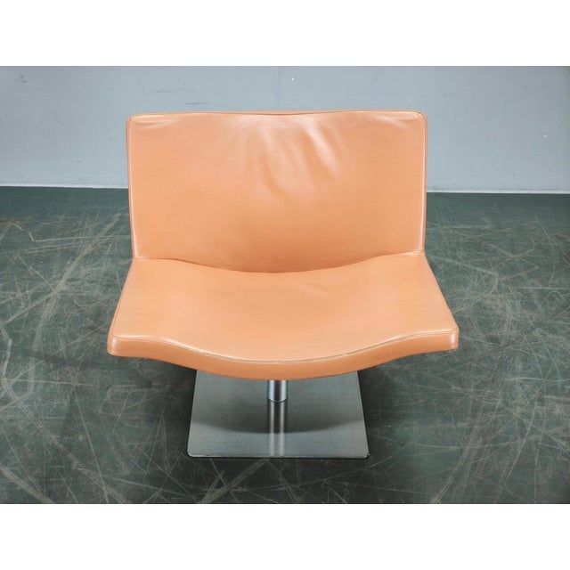 Wave Leather Lounge Chair by Peter Maly for Tonon, Italy, 1990s For Sale - Image 12 of 15