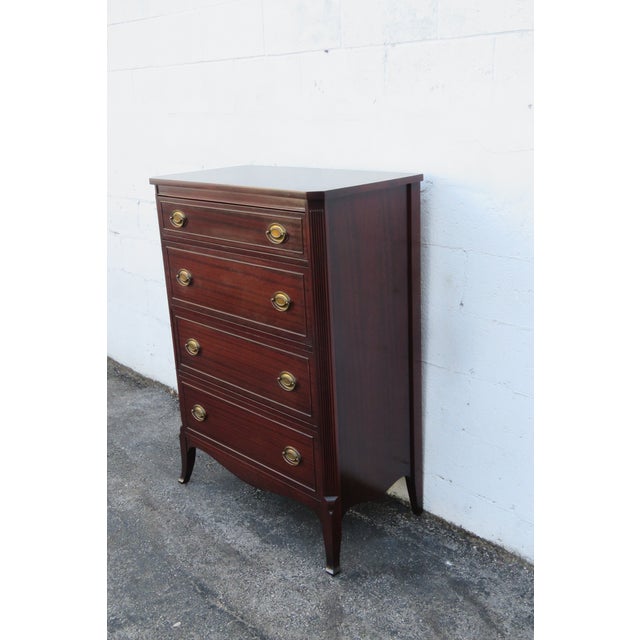 Traditional 1940s Mahogany Tall Chest of Drawers 6257 For Sale - Image 3 of 15
