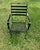 1980s Wrought Iron Patio Table & 4 Decorative Chairs For Sale - Image 4 of 5