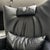 Black Leather Maua Swivel Chair with Lumbar Pillow from Design On Stock For Sale - Image 9 of 17