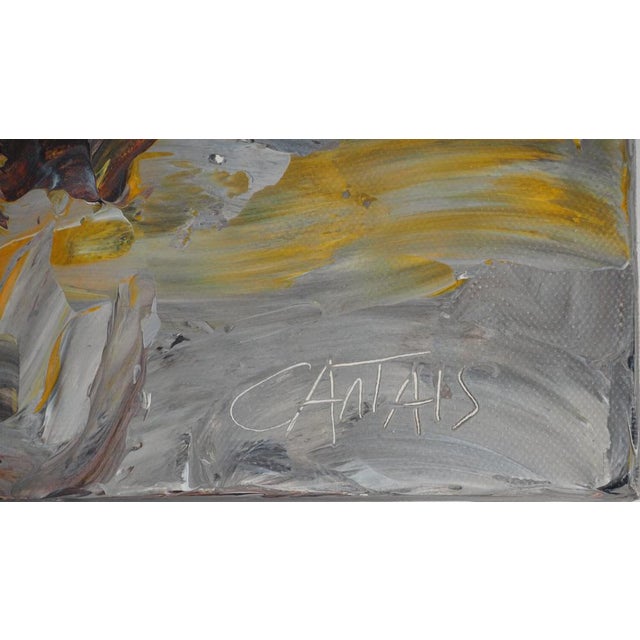 Modern Bruno Cantais, Surgissement, Acrylic on Canvas, Signed For Sale - Image 3 of 8