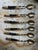 1970s Gothic Brass Thai Set of Turned Spoons - Set of 6 For Sale In Atlanta - Image 6 of 9