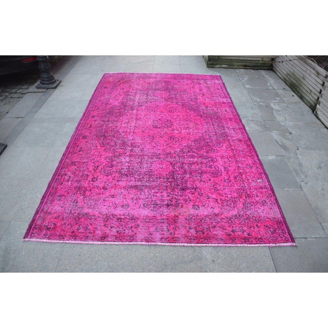 Pink Overdyed Turkish Rug Chairish