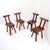 Rustic Brutalist Chair from Mobichalet, Belgium, 1950s, Set of 4 For Sale - Image 3 of 16