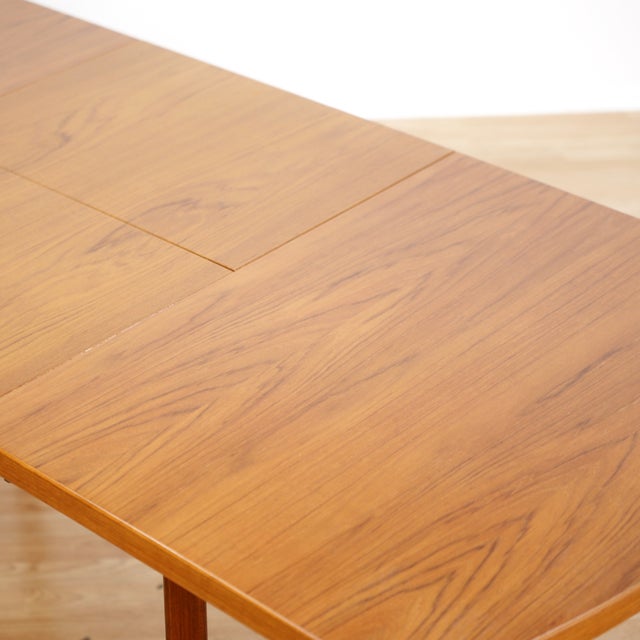 Mid 20th Century Teak Extending Dining Table For Sale In Los Angeles - Image 6 of 12