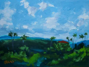 Upcountry Maui, Modern Impressionist Oil Painting
