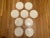 Westmorland 1930s Milkglass Westmorland "Old Quilt" Pattern Plates- Set of 9 For Sale - Image 4 of 4