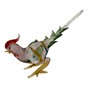 Murano Vintage Hand Blown Glass Miniature Roadrunner