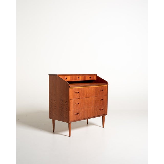 Secretaire in Teak from Markaryds Möbelindustri, 1950s For Sale - Image 3 of 13