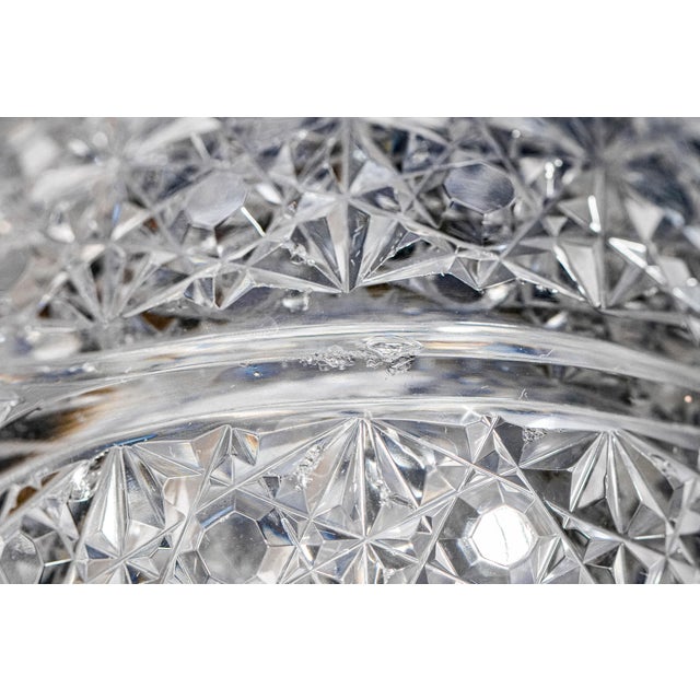 Brilliant Large Pair Crystal Scent Perfume Bottles Silver Stoppers Antique Victorian Vanity Dresser For Sale - Image 10 of 17