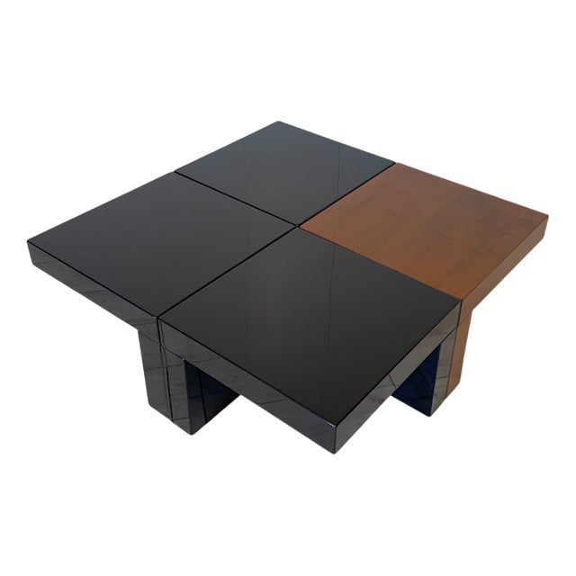 Modular Model Nac Coffee Tables by Cesare Augusto Nava, Italy, 1970s, Set of 4 For Sale