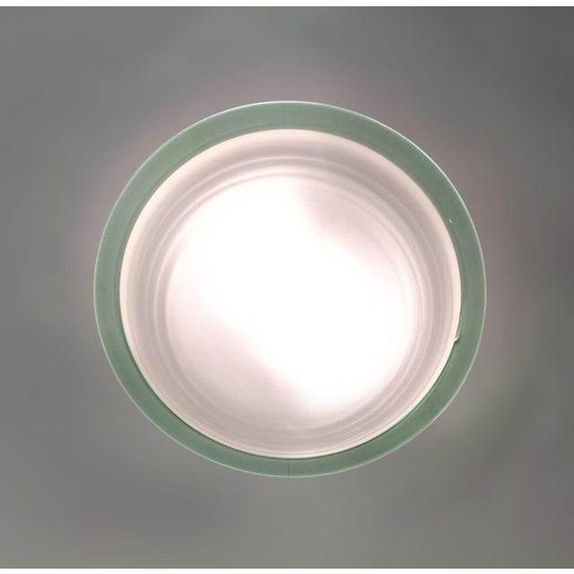 Green 1960s Murano Flush Mount For Sale - Image 8 of 9