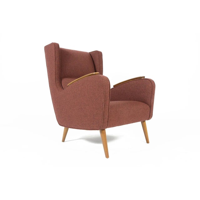 “tiziano” Lounge Chair in Burnt Umber For Sale - Image 9 of 9