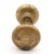 Mid 20th Century Pair of Vintage 2 In. Raised Concentric Brass Passage Door Knobs For Sale - Image 5 of 6
