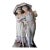 18th-Century Courting Couple Sharing a Parasol Under Pastel-Colored Period Attire. Glazed and Matte Porcelain Figurine For Sale