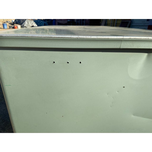Metal 1960s Vintage Mid Century Modern Metal Tanker Desk by General Fireproofing For Sale - Image 7 of 12