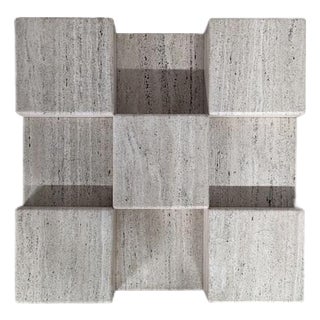 Mid 20th Century Travertine Parquet Table For Sale