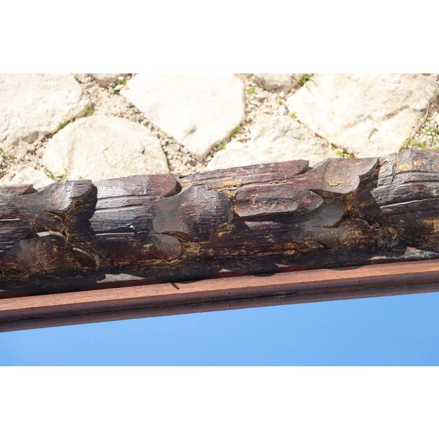 Wood 18th Century Carved and Gold Leaf Baroque Wall Mirror, Portuguese For Sale - Image 7 of 12