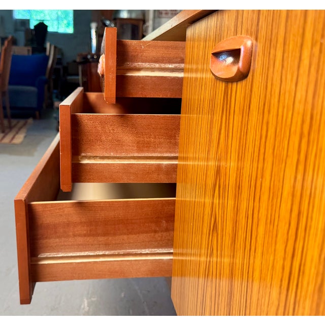 Wood Mid 20th Century Schreiber Mid-Century Teak Sideboard For Sale - Image 7 of 10
