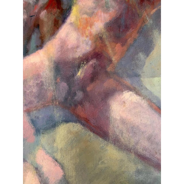 Nude, Figure Group Bathing, 2003, Oil Painting on Canvas For Sale - Image 10 of 13