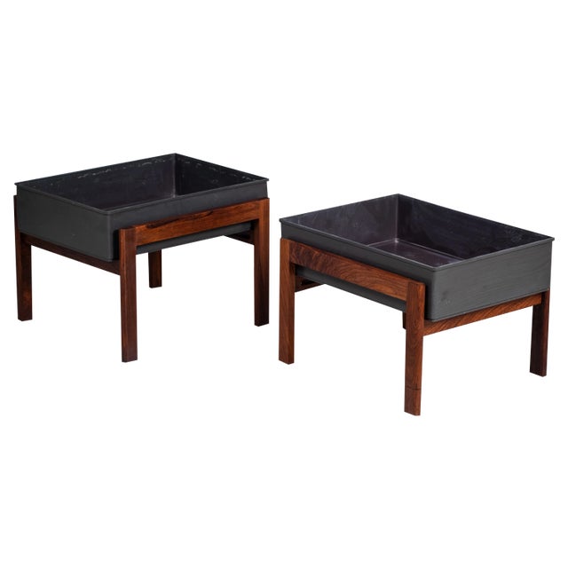 Mid-Century Danish Minimalistic Rosewood Planter, 1960s, Set of 2 For Sale
