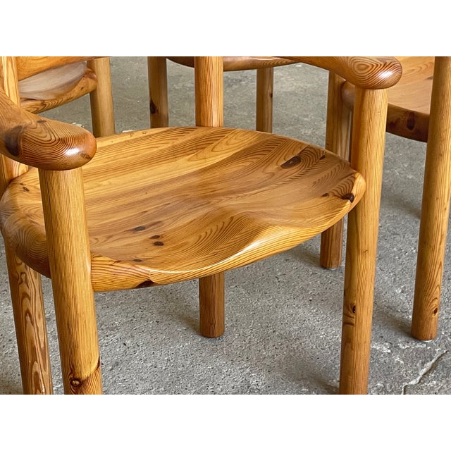 Brutalist Pine Dining Chairs from Rainer Daumiller, Denmark, 1970s, Set of 6 For Sale - Image 12 of 13
