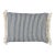 Schumacher Mathis Ticking Stripe Lumbar Pillow In Indigo For Sale