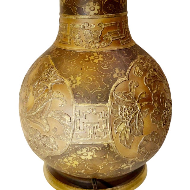 1920s Japanese Nippon Vase as a Lamp For Sale In Tampa - Image 6 of 18