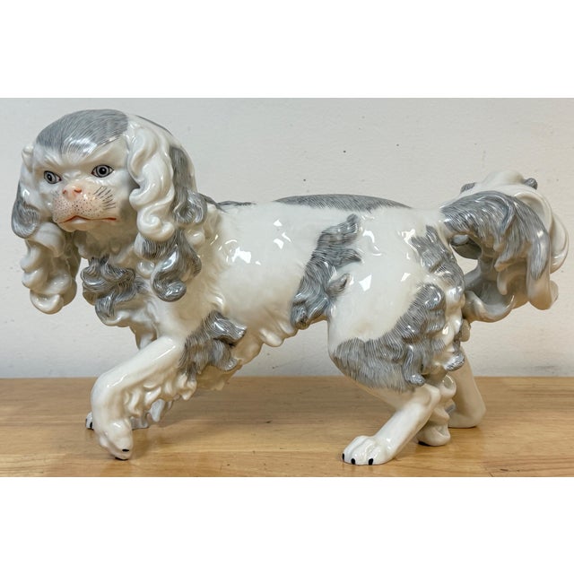 Large Toy Spaniel (King Charles/Pekingese Type) Dresden, Germany, circa 1890–191 Porcelain, underglaze and overglaze...